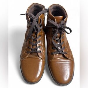 Crown Brown Leather Men's Boots